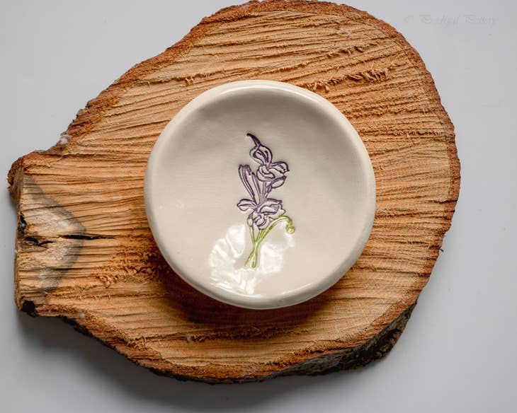 Birthflower Ring Dish