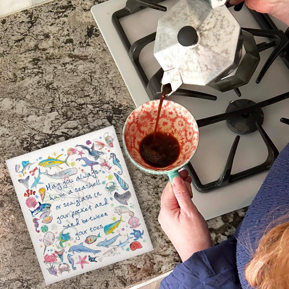 Swedish Dishcloth-Ocean Blessings