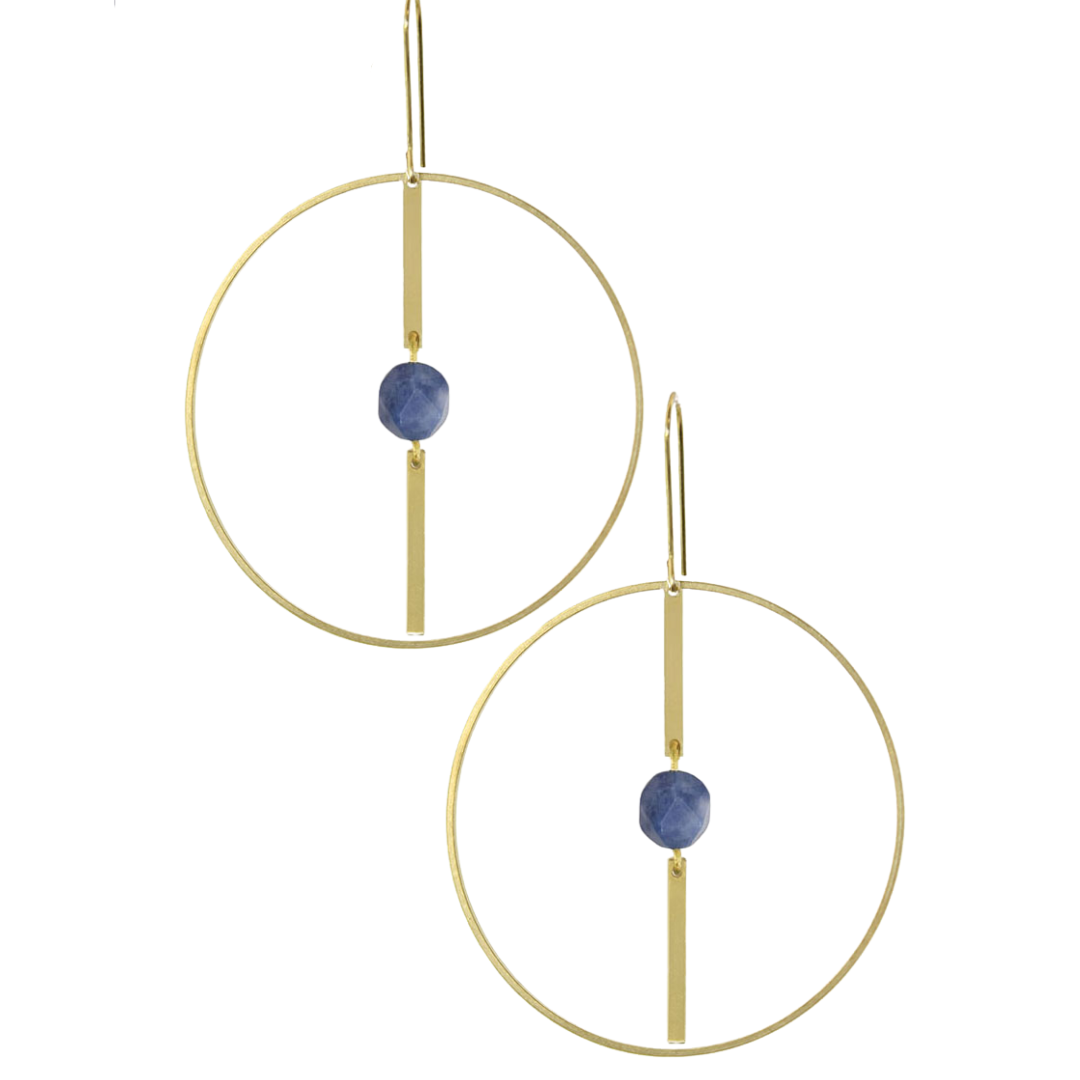 Hoop Crossing Earrings