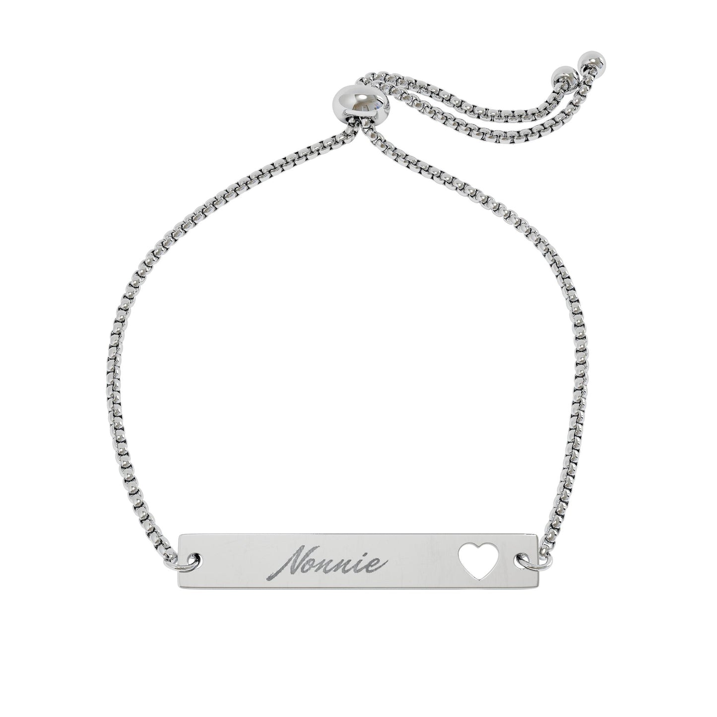 Engraved Heart Bracelet-Nonnie