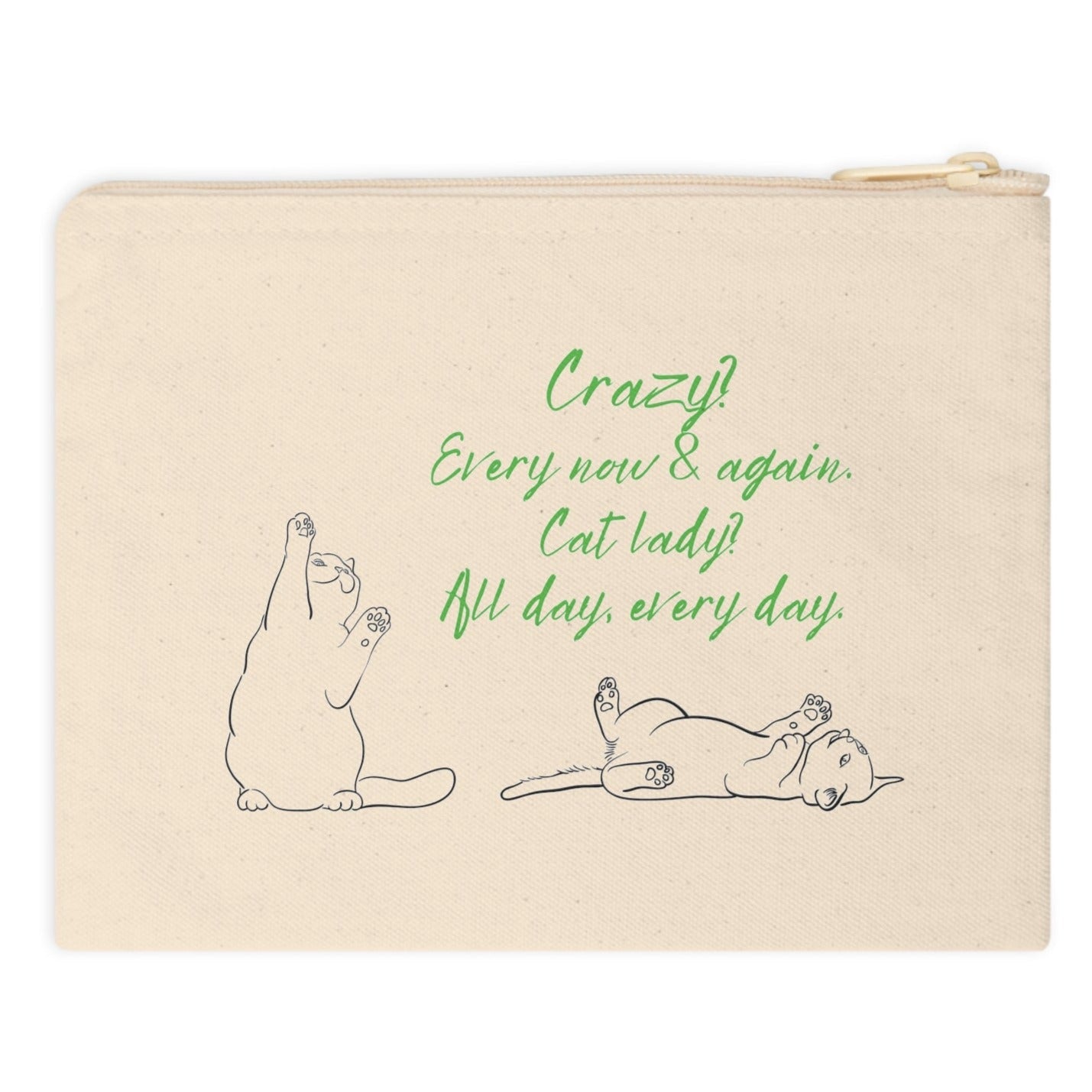 Zipper Pouch-Crazy Cat Lady