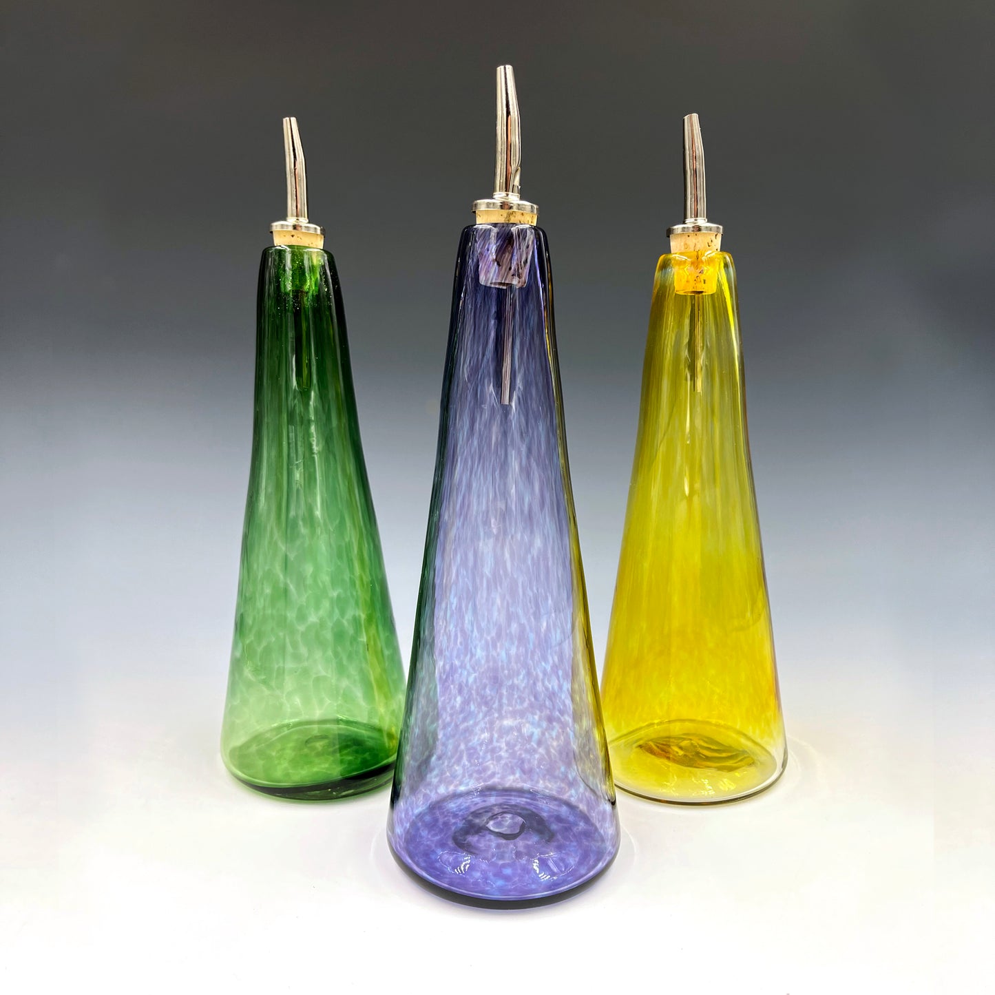 Glass Olive Oil Bottle, Tall