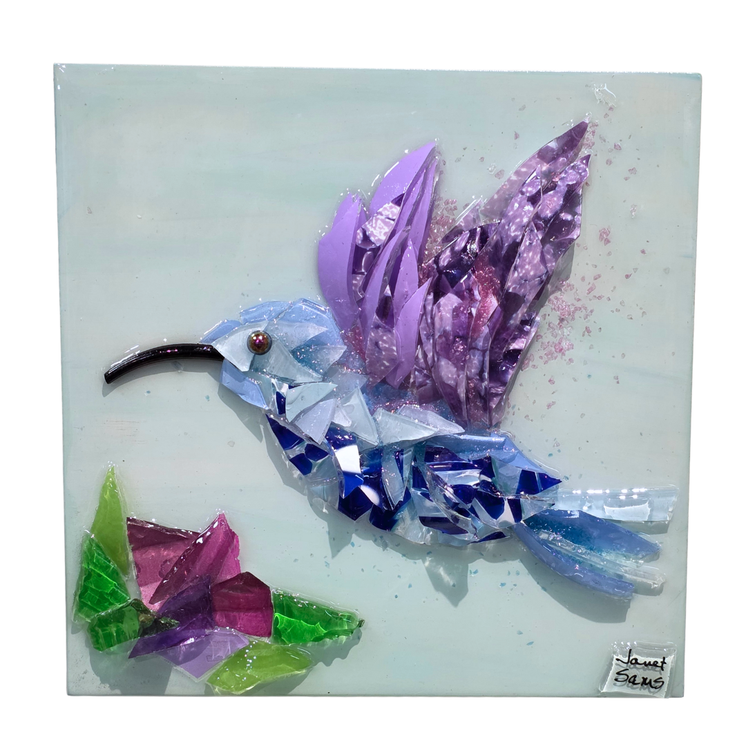 Shattered Glass Hummingbird