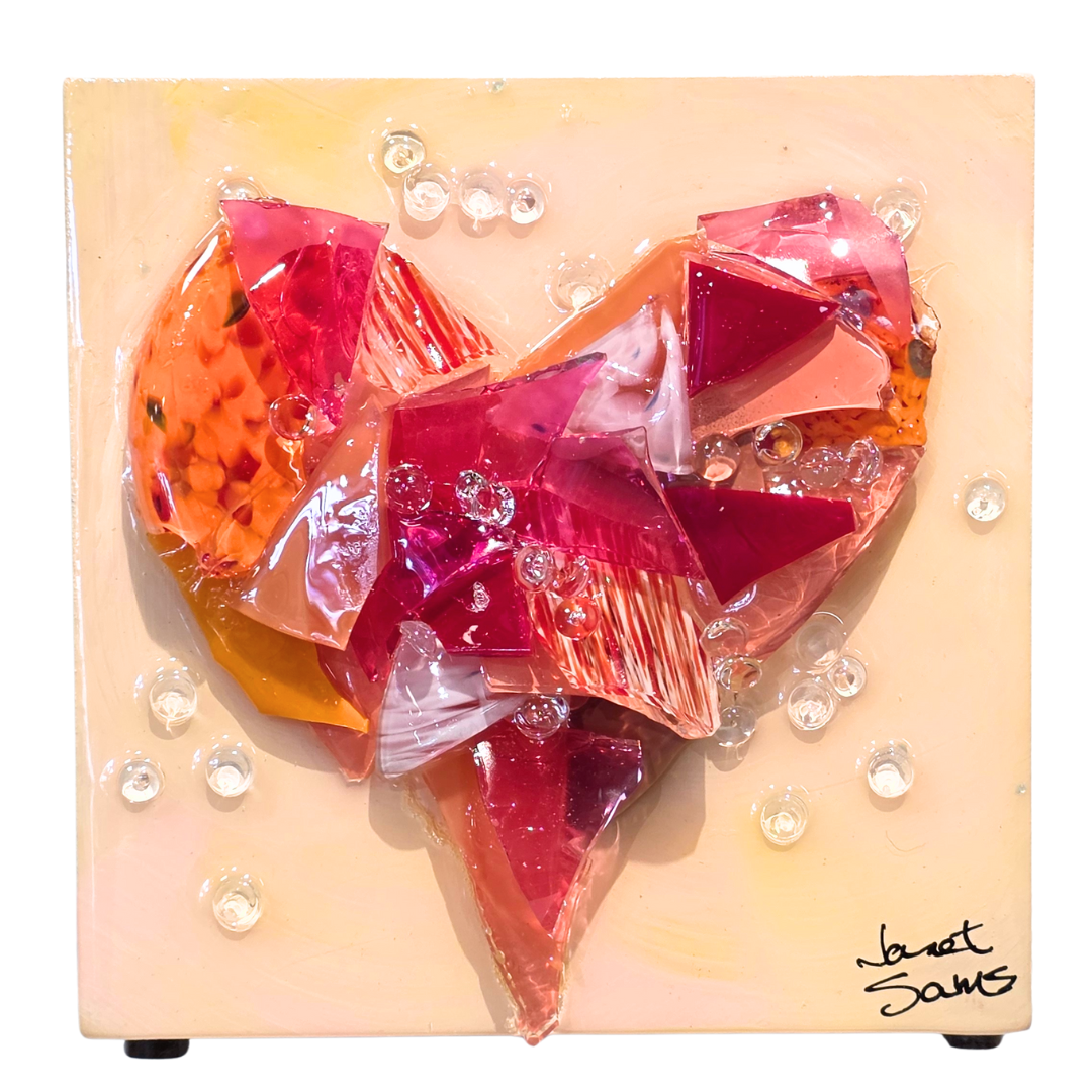 Shattered Glass Heart-Small