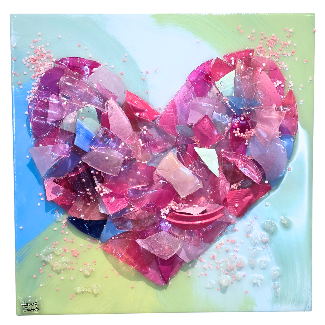Shattered Glass Heart-12"