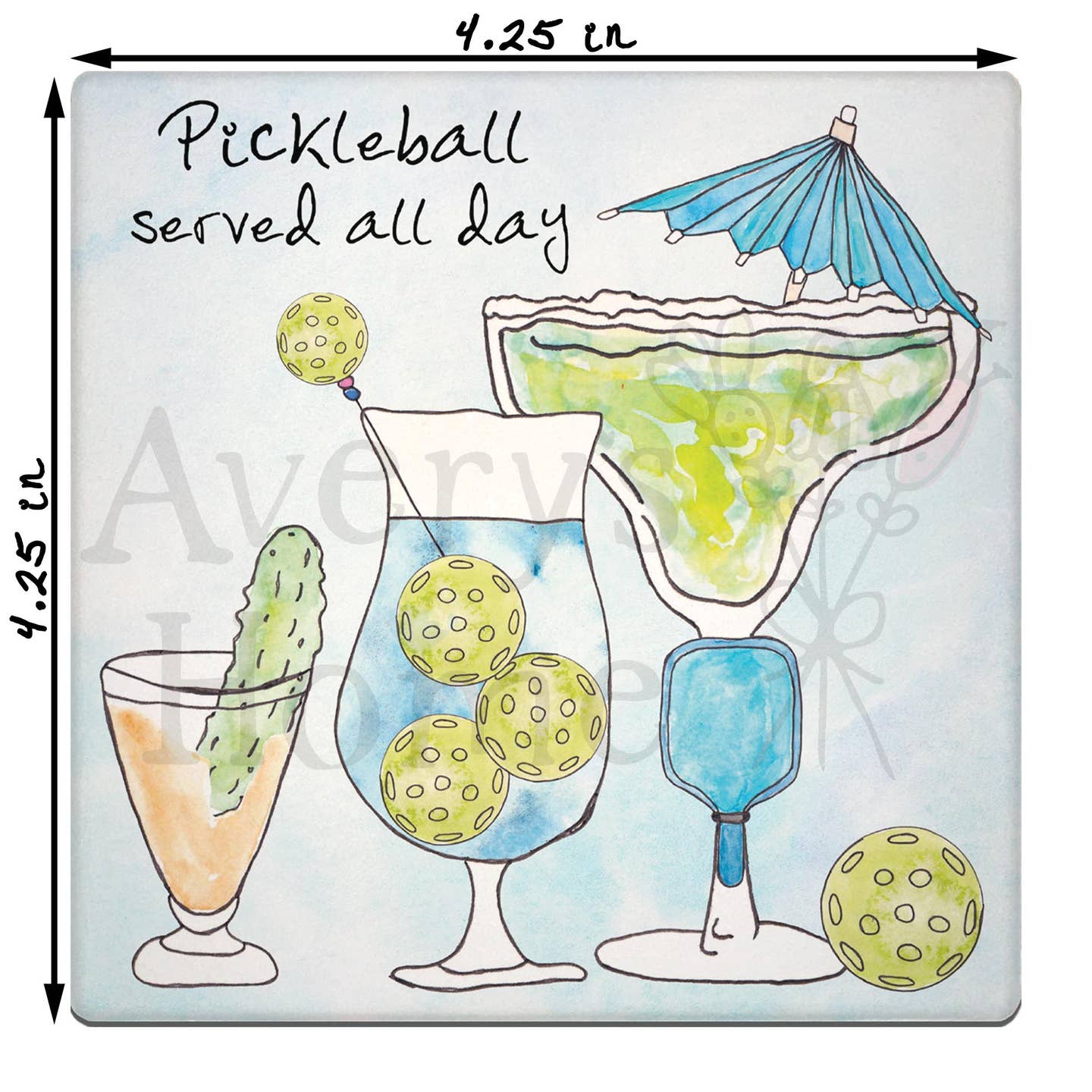 Coaster-Pickleball Served