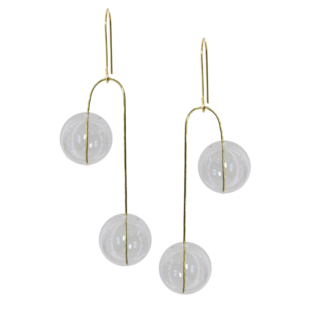 Glass Balance Earrings