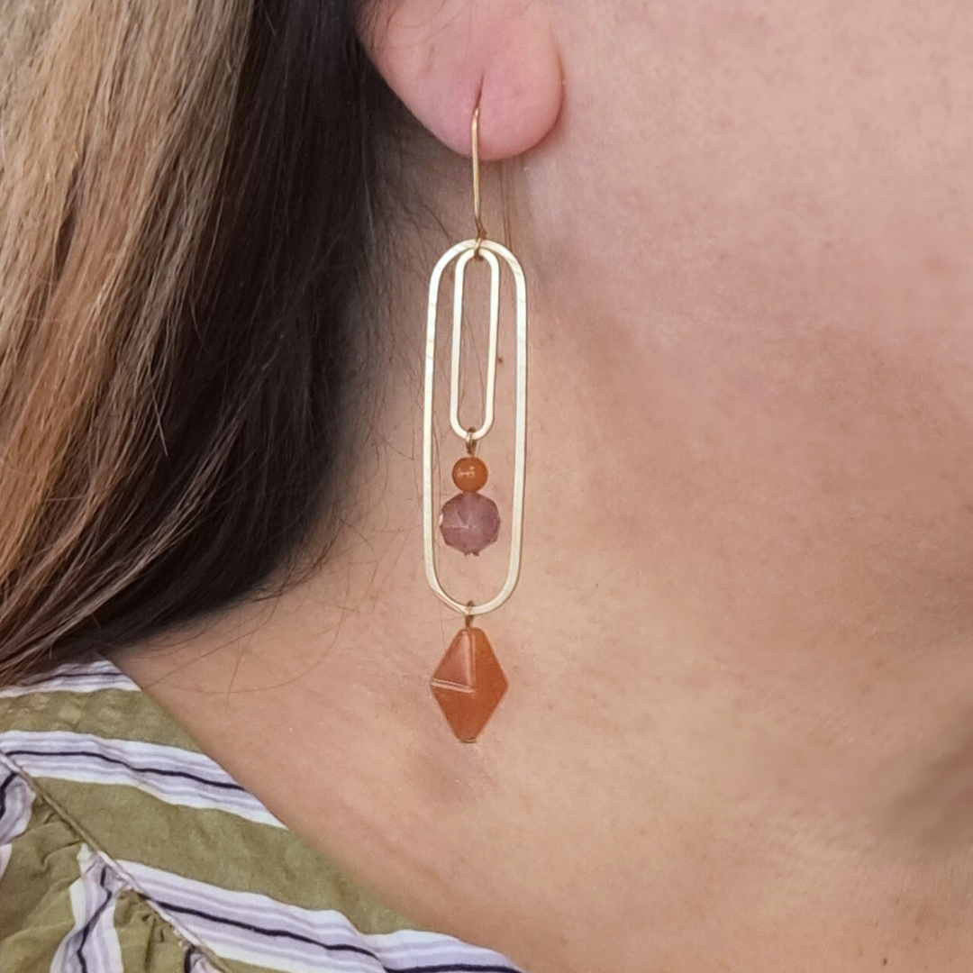 Linked Sherbet Earrings