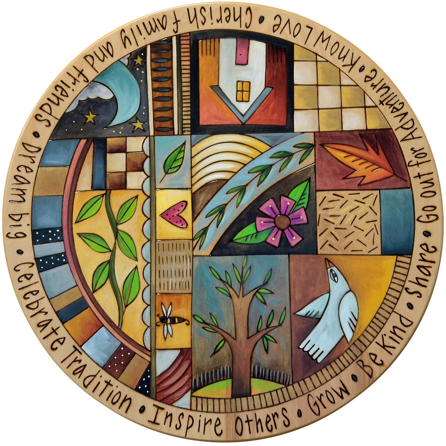 Lazy Susan 20"-Patchwork