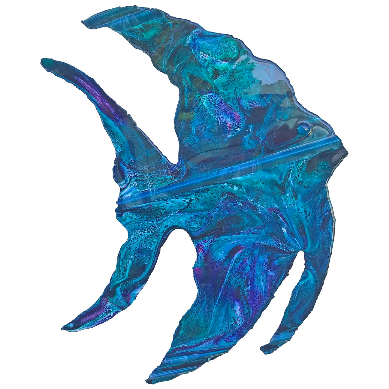 Fancy Fish Tin Roof Wall Art