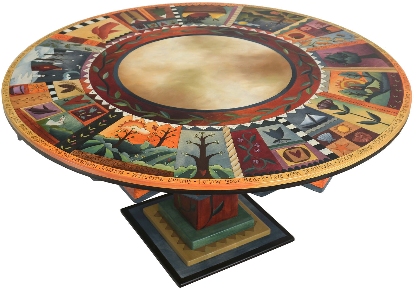 Dining Table-60" Round-Block Icons