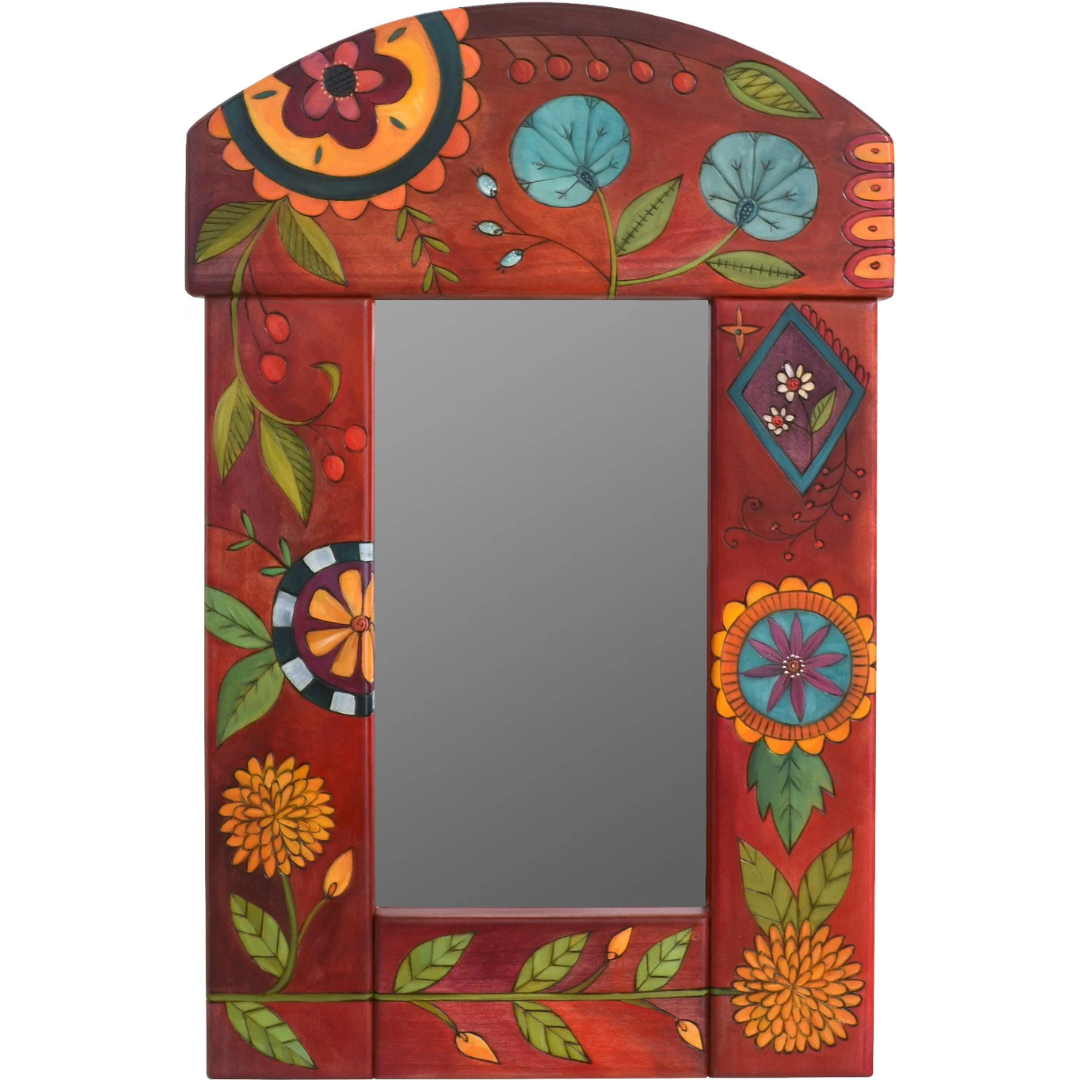 Small Mirror-Contemporary Floral
