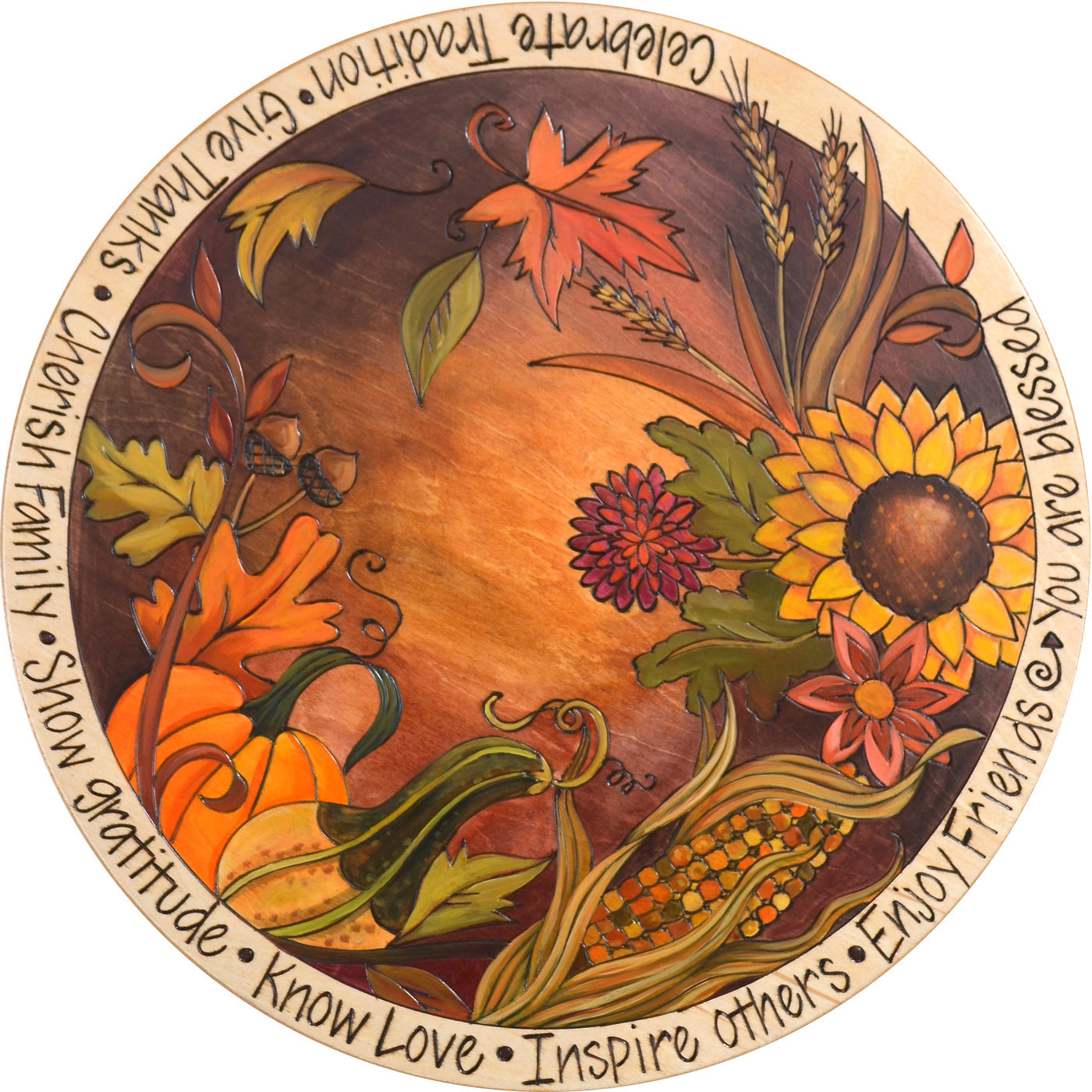 Lazy Susan 20"- Fall Floral