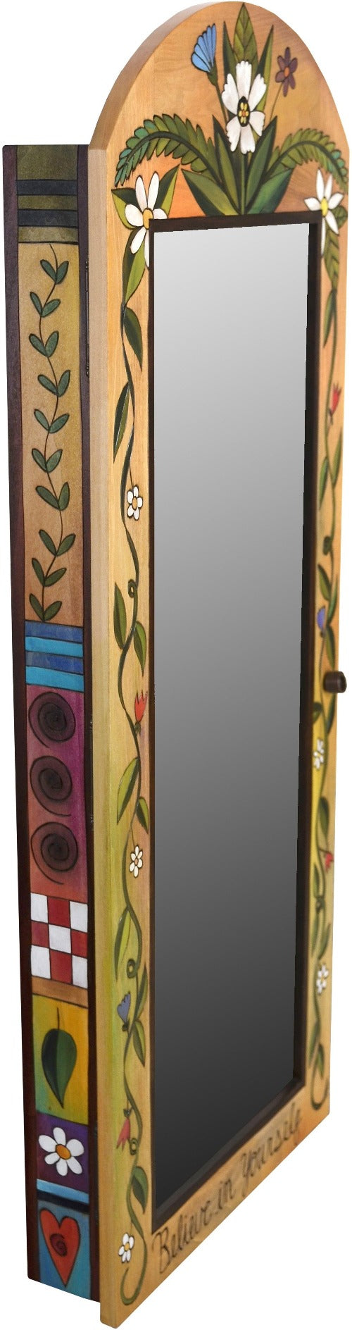 Jewelry Cabinet & Mirror-Believe in Yourself