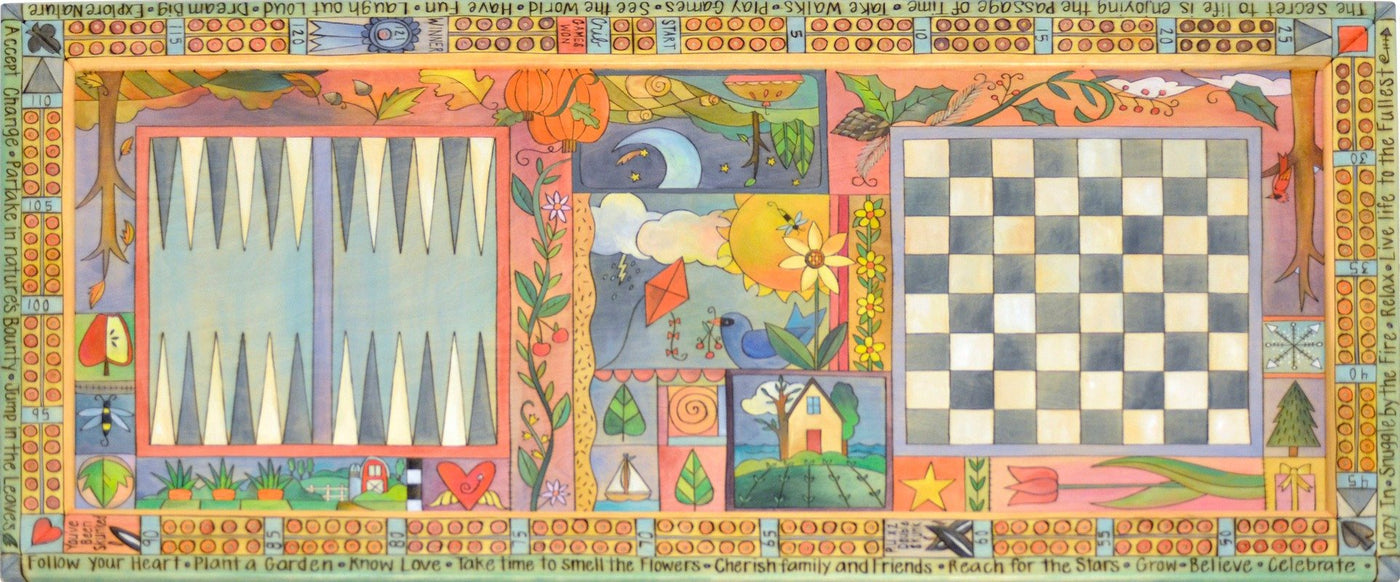 Game Coffee Table-Four Seasons Crazy Quilt