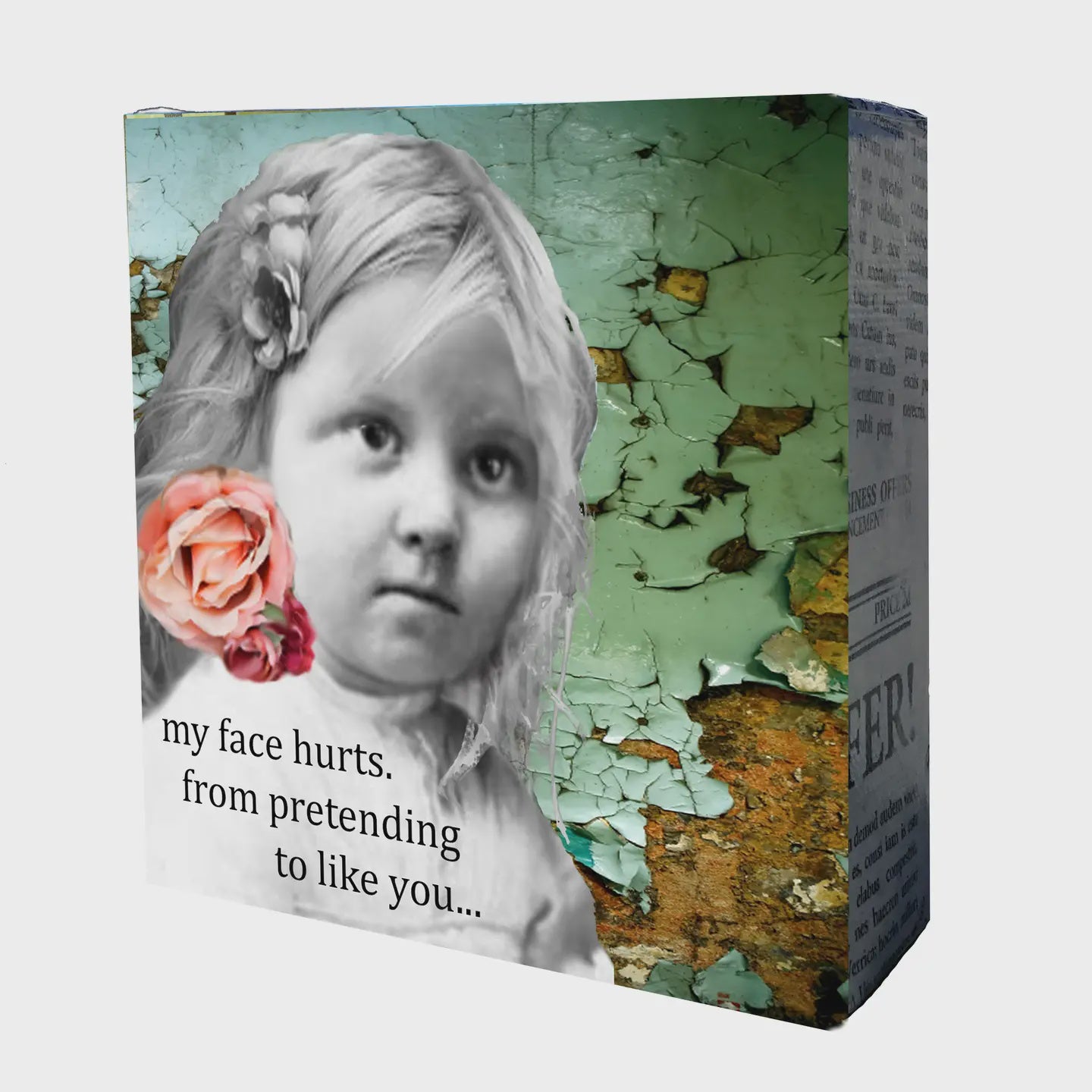 Mini Canvas-Face Hurts