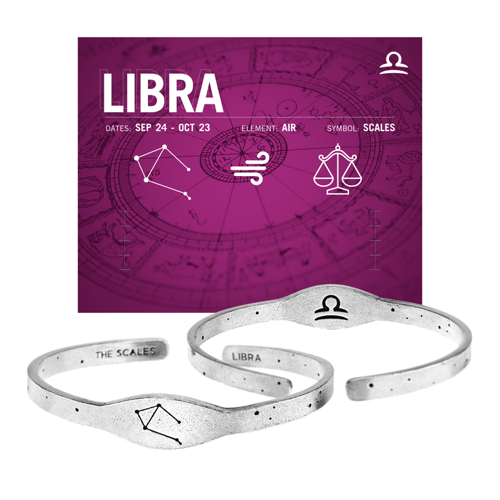 Zodiac Cuff Bracelet-Libra
