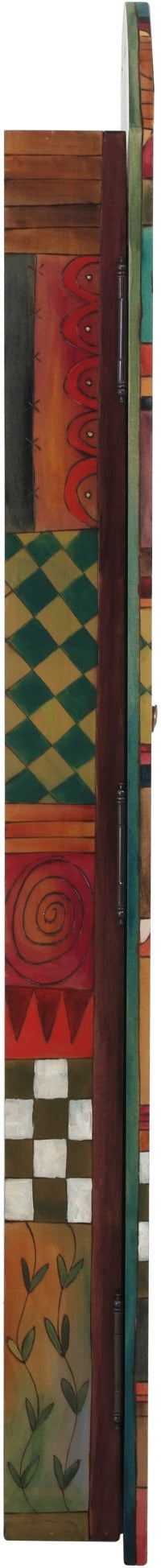 Jewelry Cabinet & Mirror-Patchwork