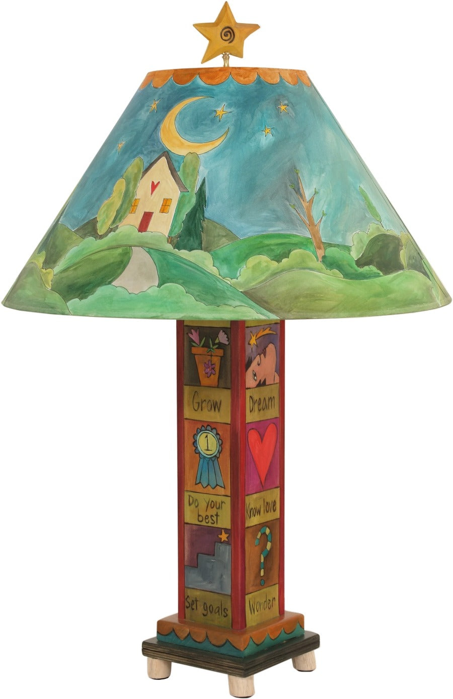 Box Table Lamp-Landscape Icons