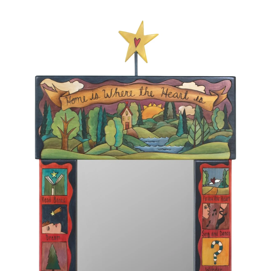 Large Mirror-Home is Where the Heart Is