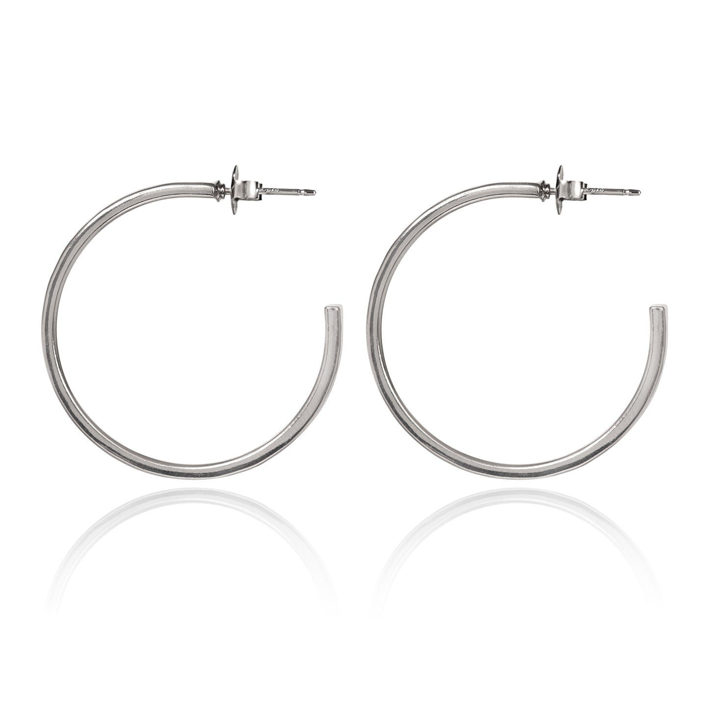 Hammered Hoop Earrings