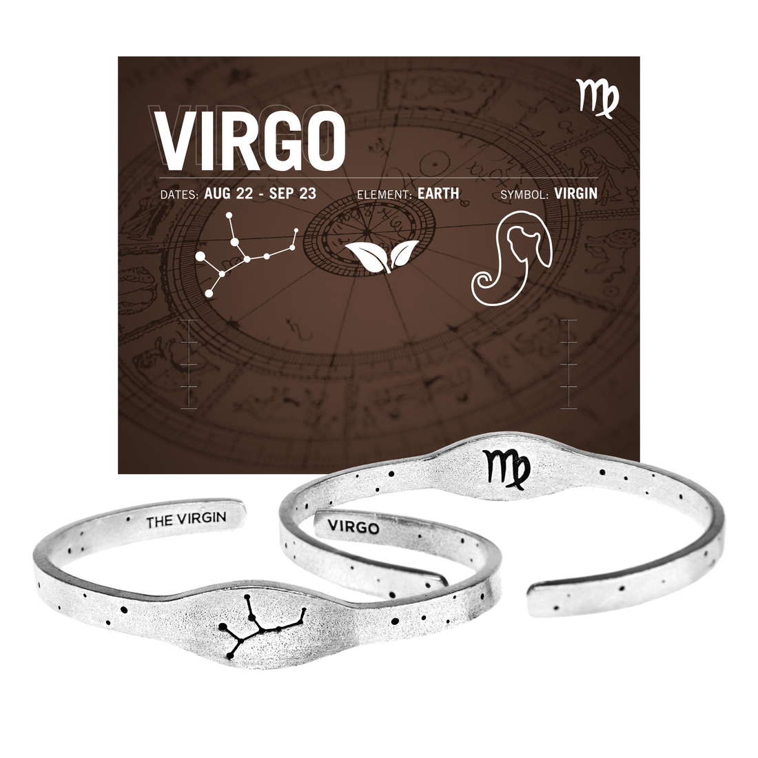 Zodiac Cuff Bracelet-Virgo