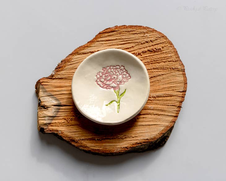 Birthflower Ring Dish