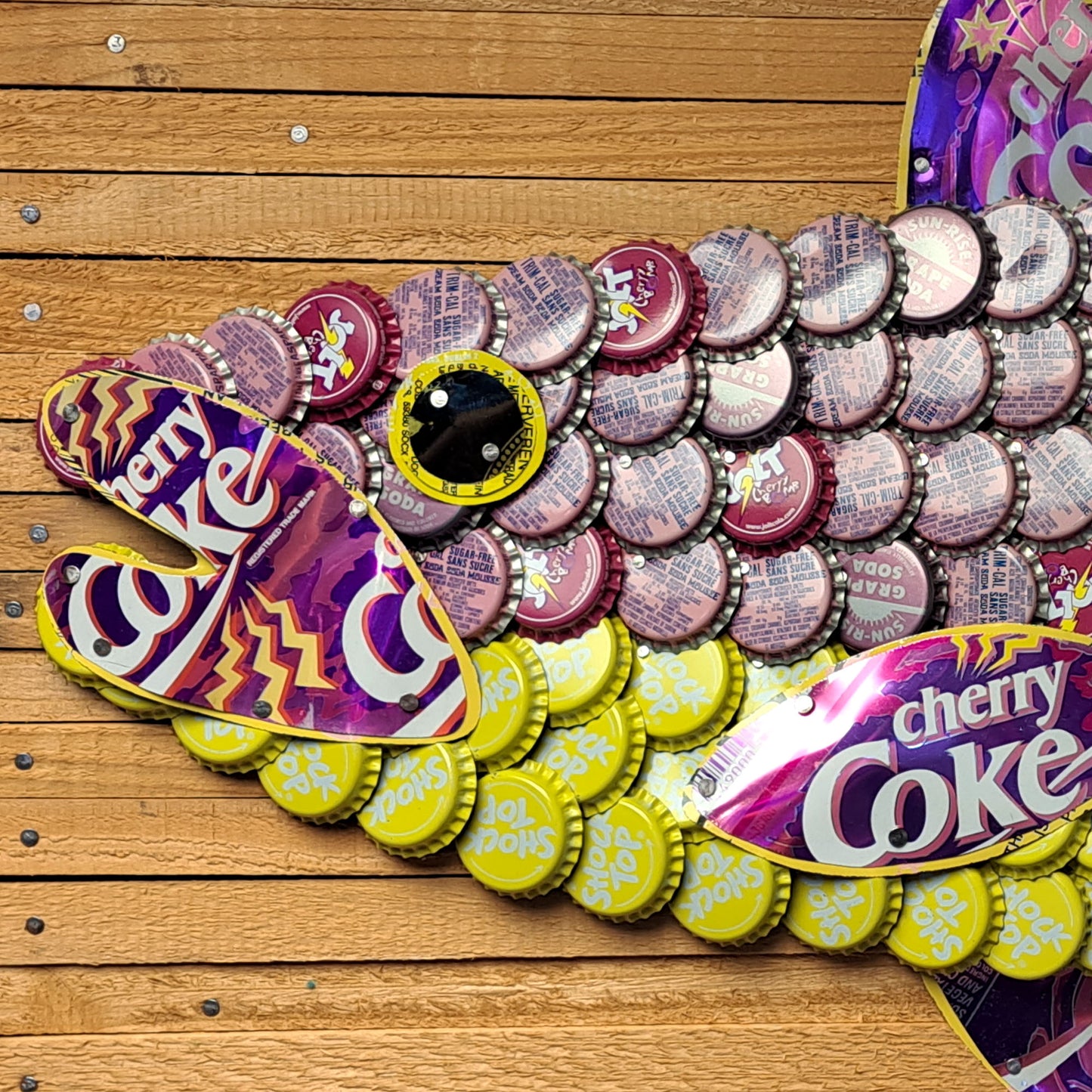Folk Art Fish-Cherry Coke
