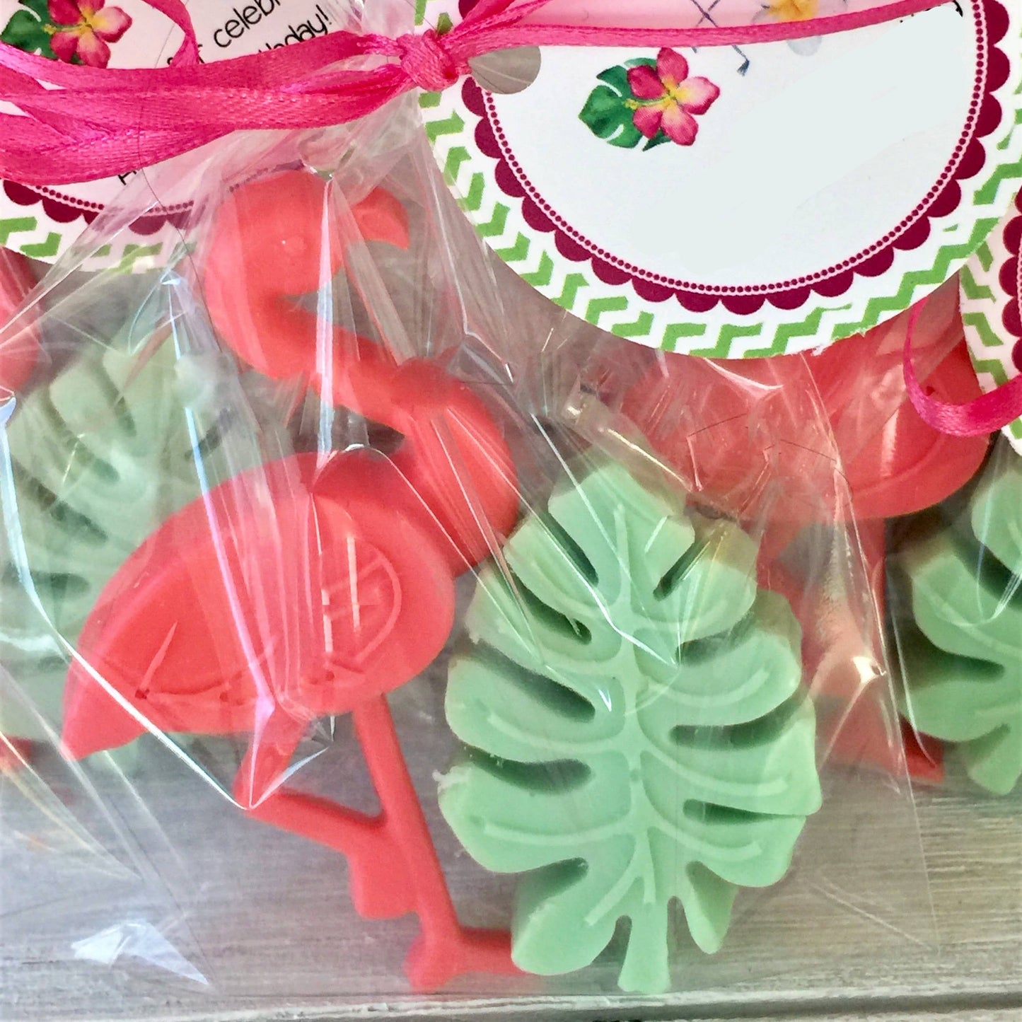 Flamingo & Tropical Leaf Soap