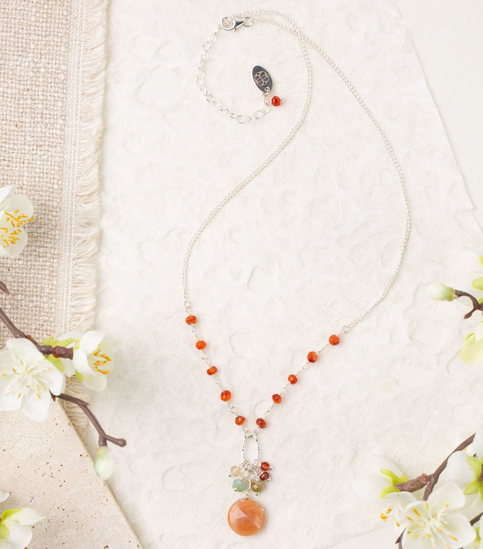 Gentle Breeze Cluster Necklace