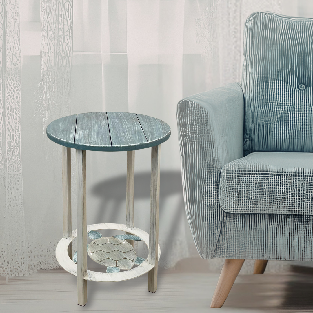 Turtle Round End Table