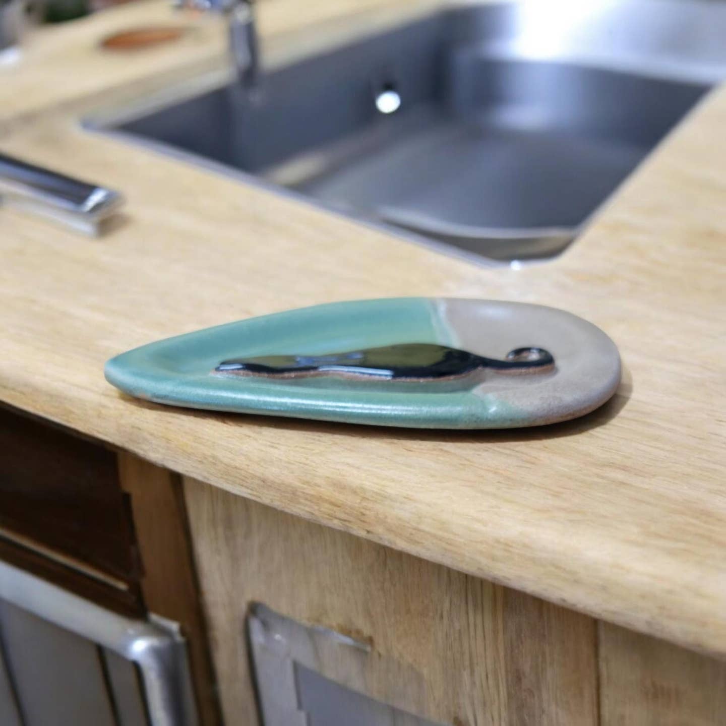 Spoon Rest-Black Cat