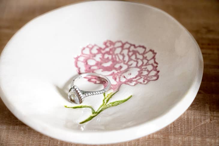 Birthflower Ring Dish