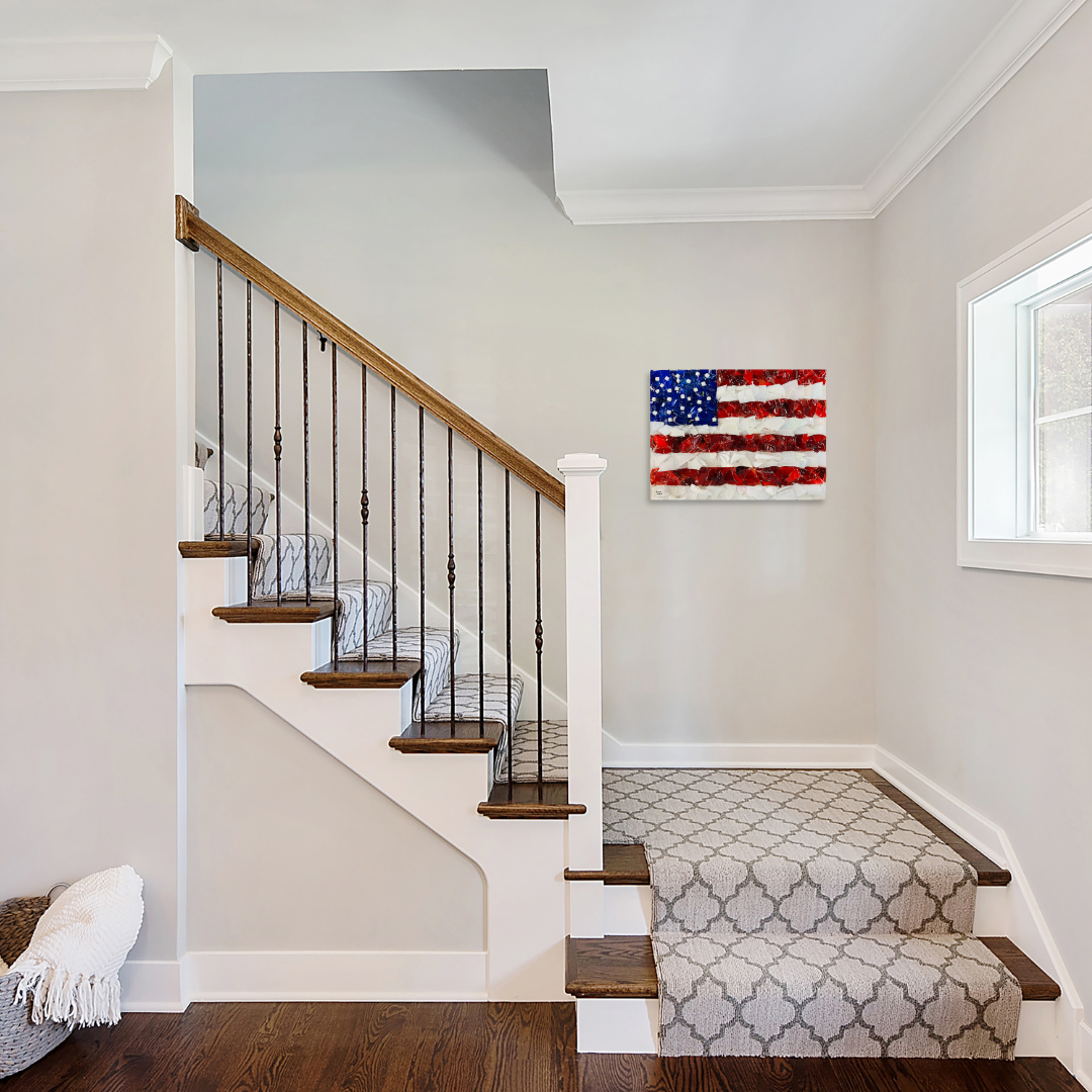 Shattered Glass American Flag