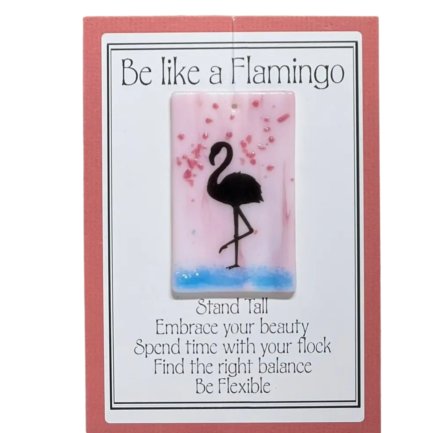 Suncatcher Card-Flamingo