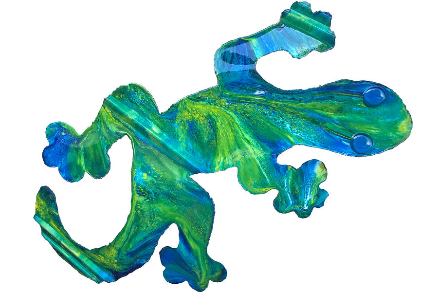 Gecko Tin Roof Wall Art