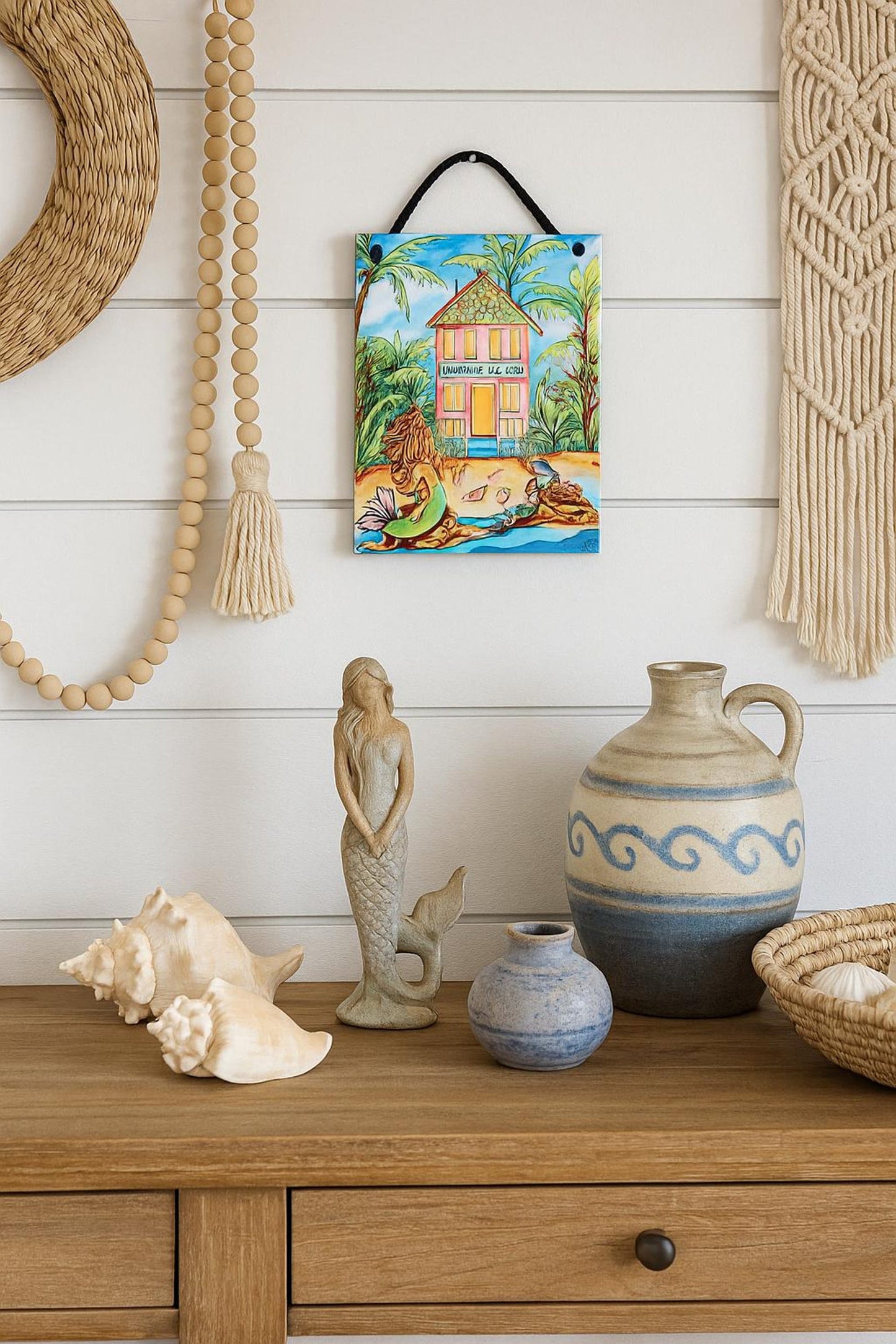 Mermaids Welcome Tile