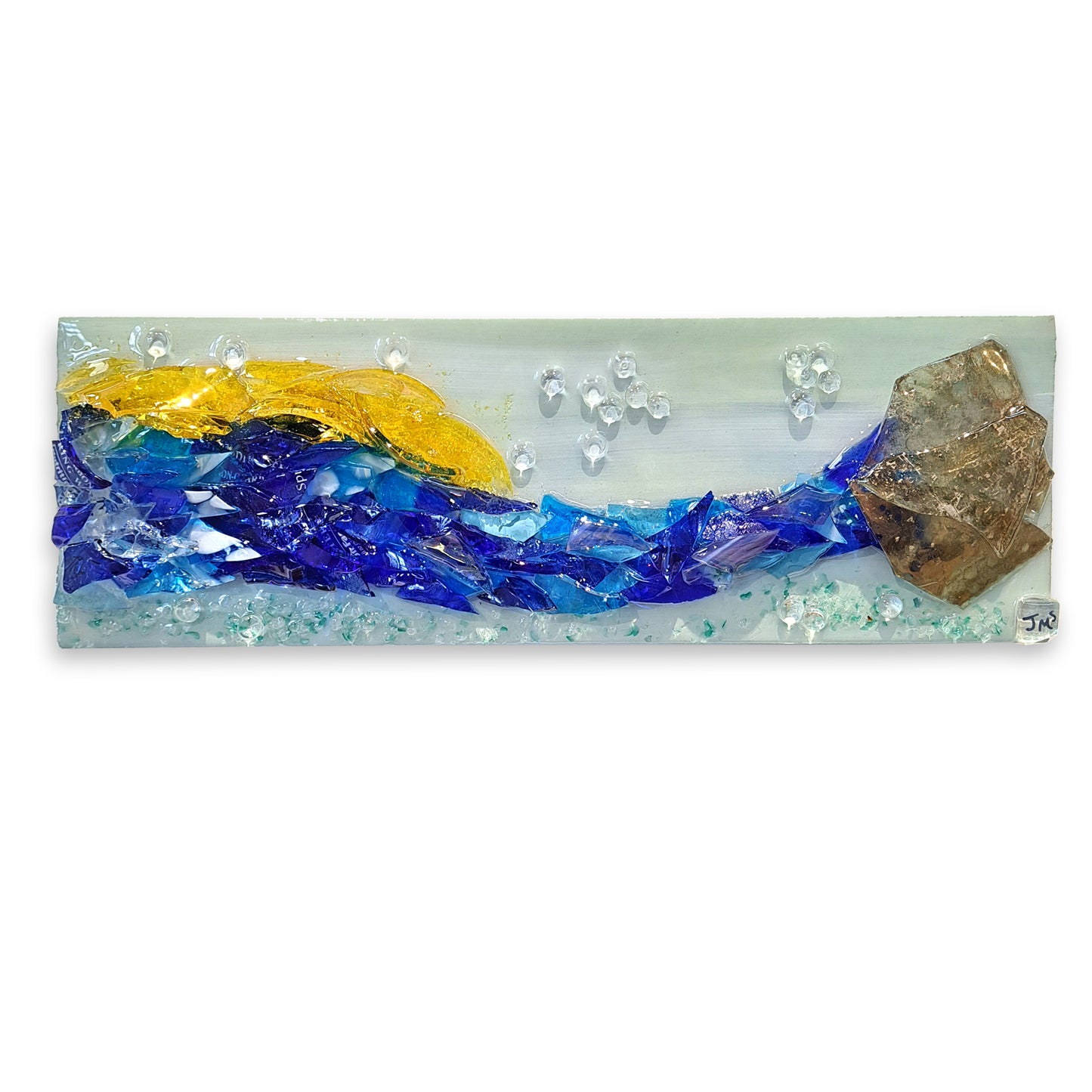 Small Glass Collage-Mermaid Tail
