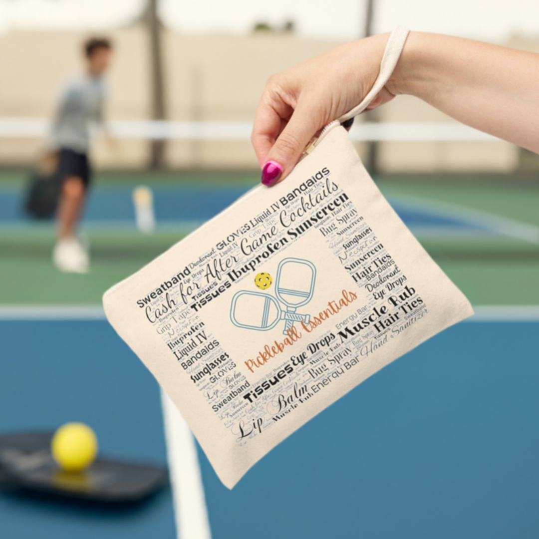 Zipper Pouch-Pickleball Essentials