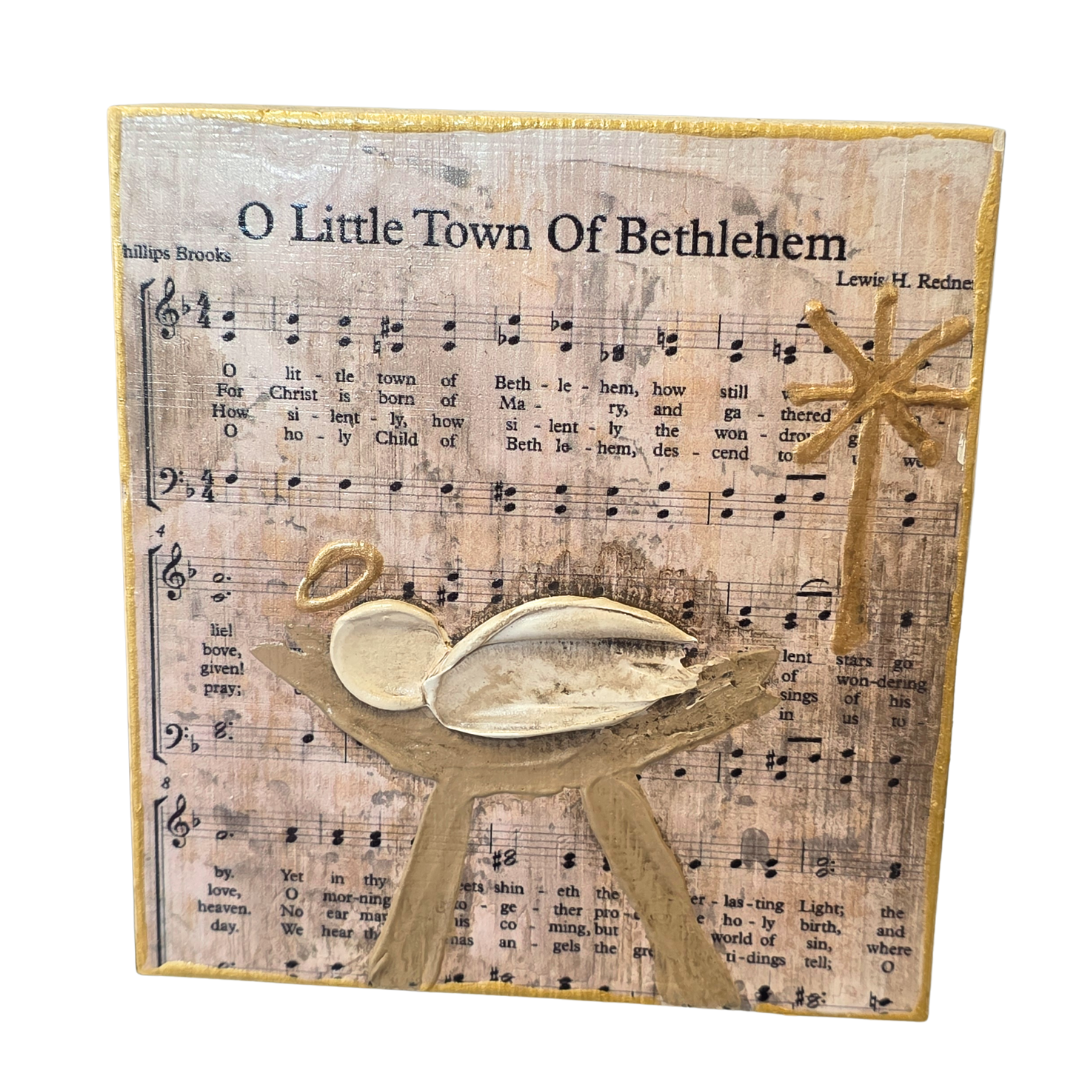 Sheet Music Art-Sm Nativity