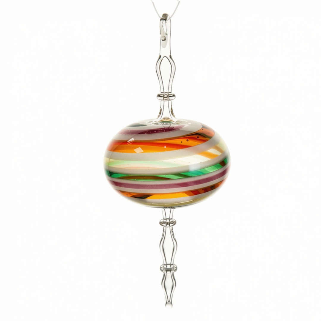 Glass Ornament-Sphere Raindrops