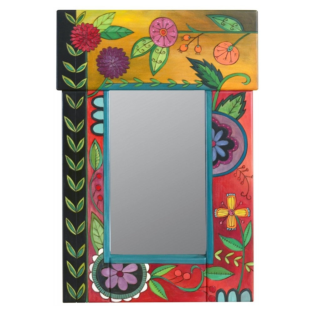 Small Mirror-Contemporary Floral