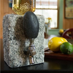 Stone Drink Dispenser - Funky Rock Designs Black