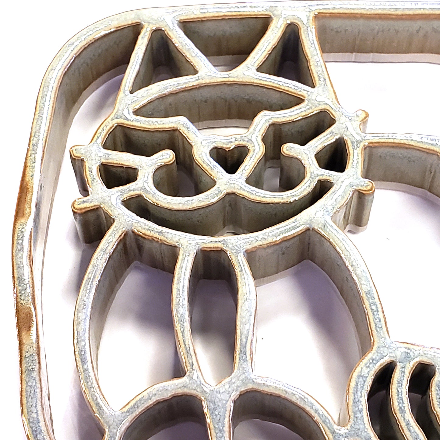 Ceramic Trivet-Cat