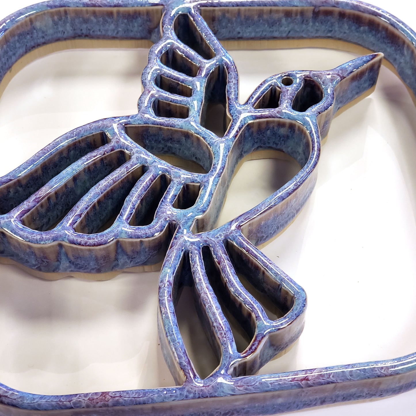 Ceramic Trivet-Hummingbird