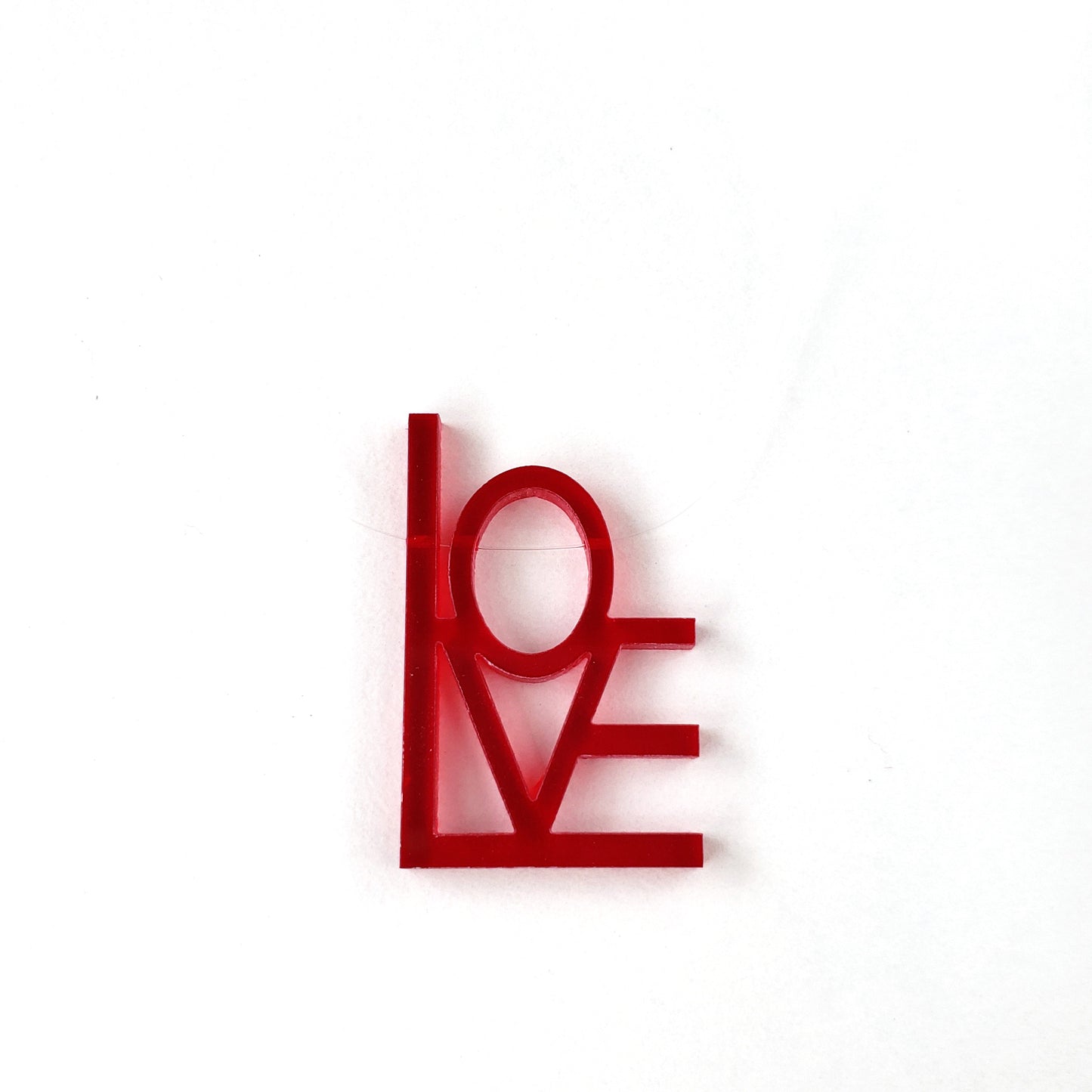 Lucite Love Necklace