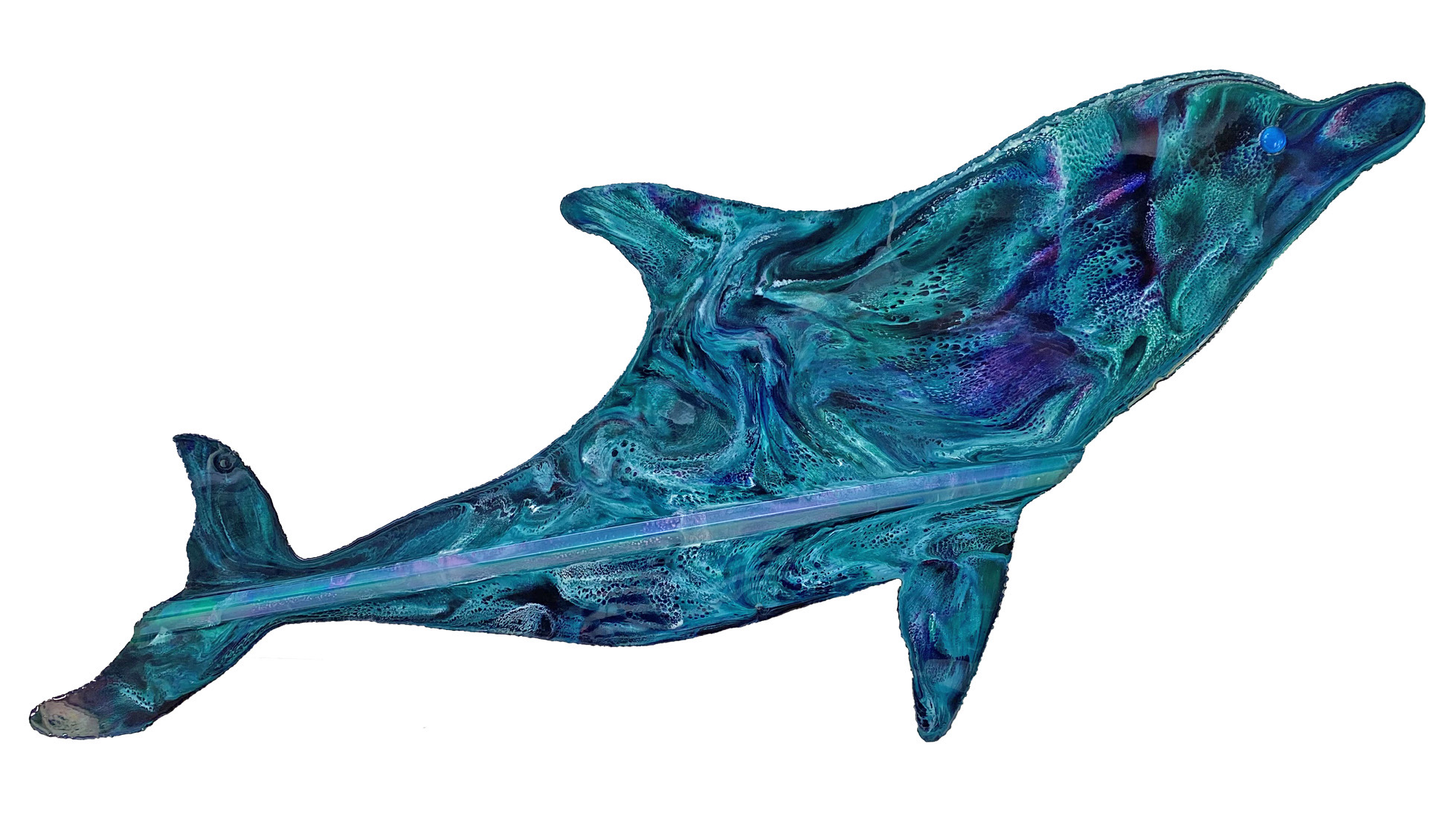 Dolphin Tin Roof Wall Art