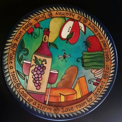 Lazy Susan 16"-Drink Good Wine