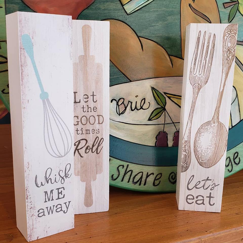 Standing Art Block-Let's Eat