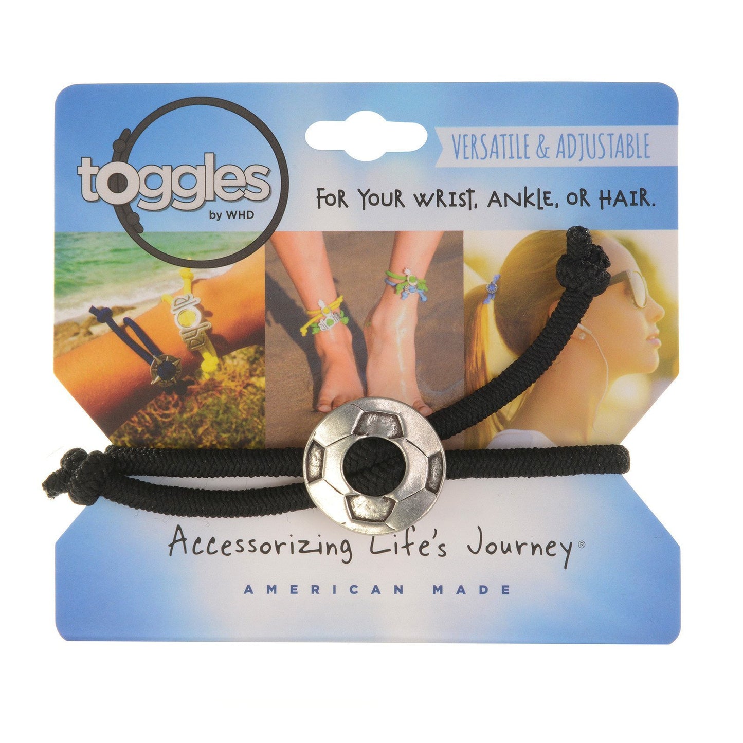 Toggle Bracelet-Soccer Ball - Random Acts Of Art